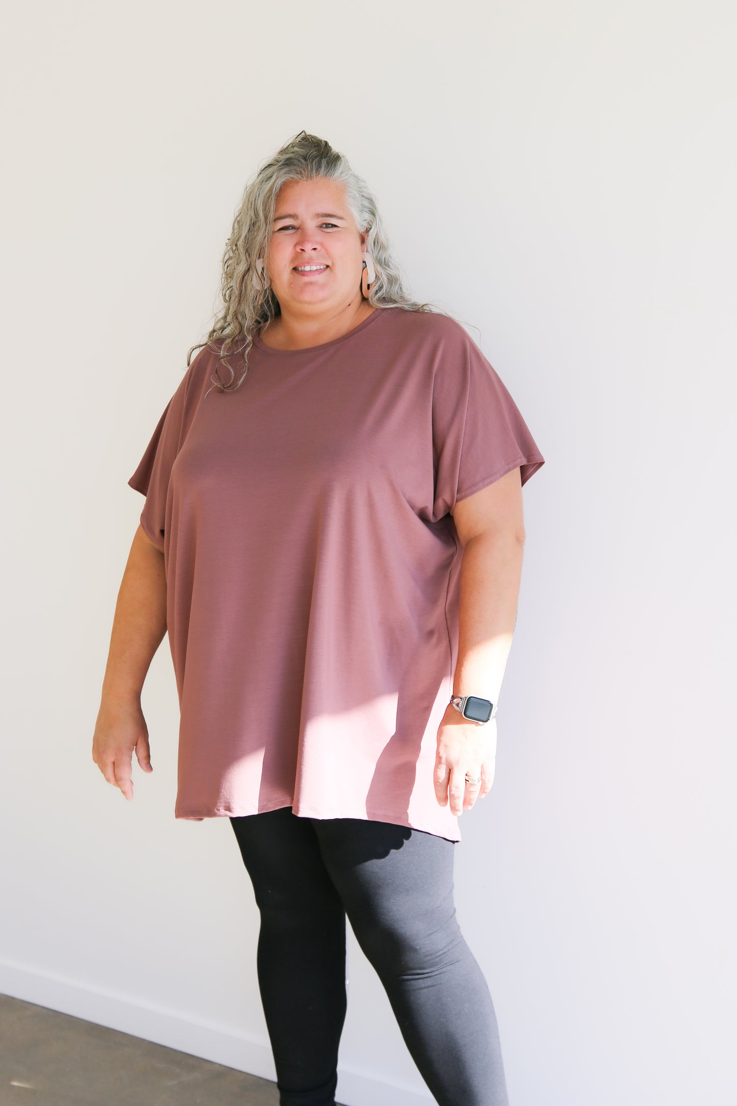 Leila Tunic Top -Rosewood