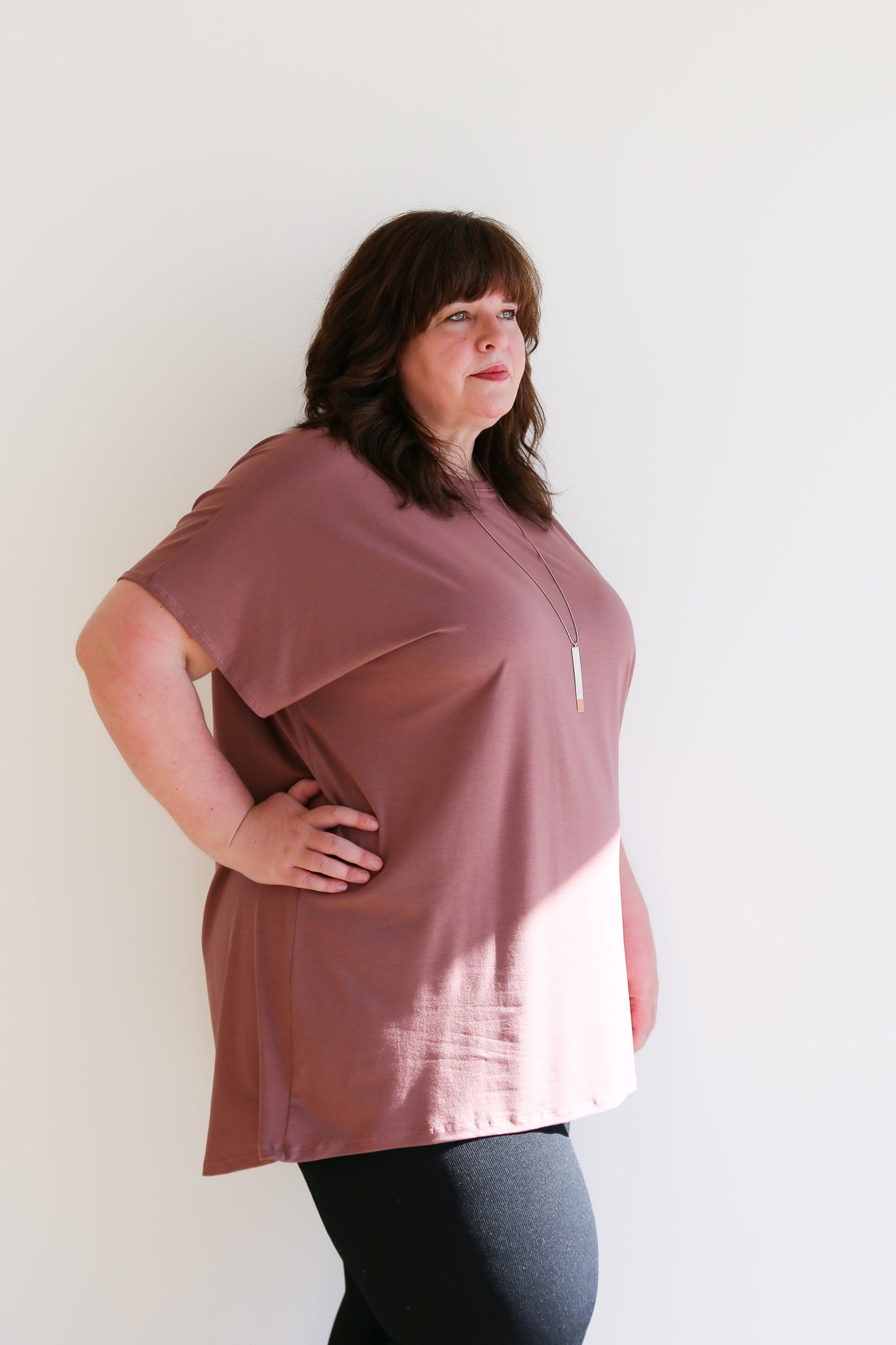 Leila Tunic Top -Rosewood