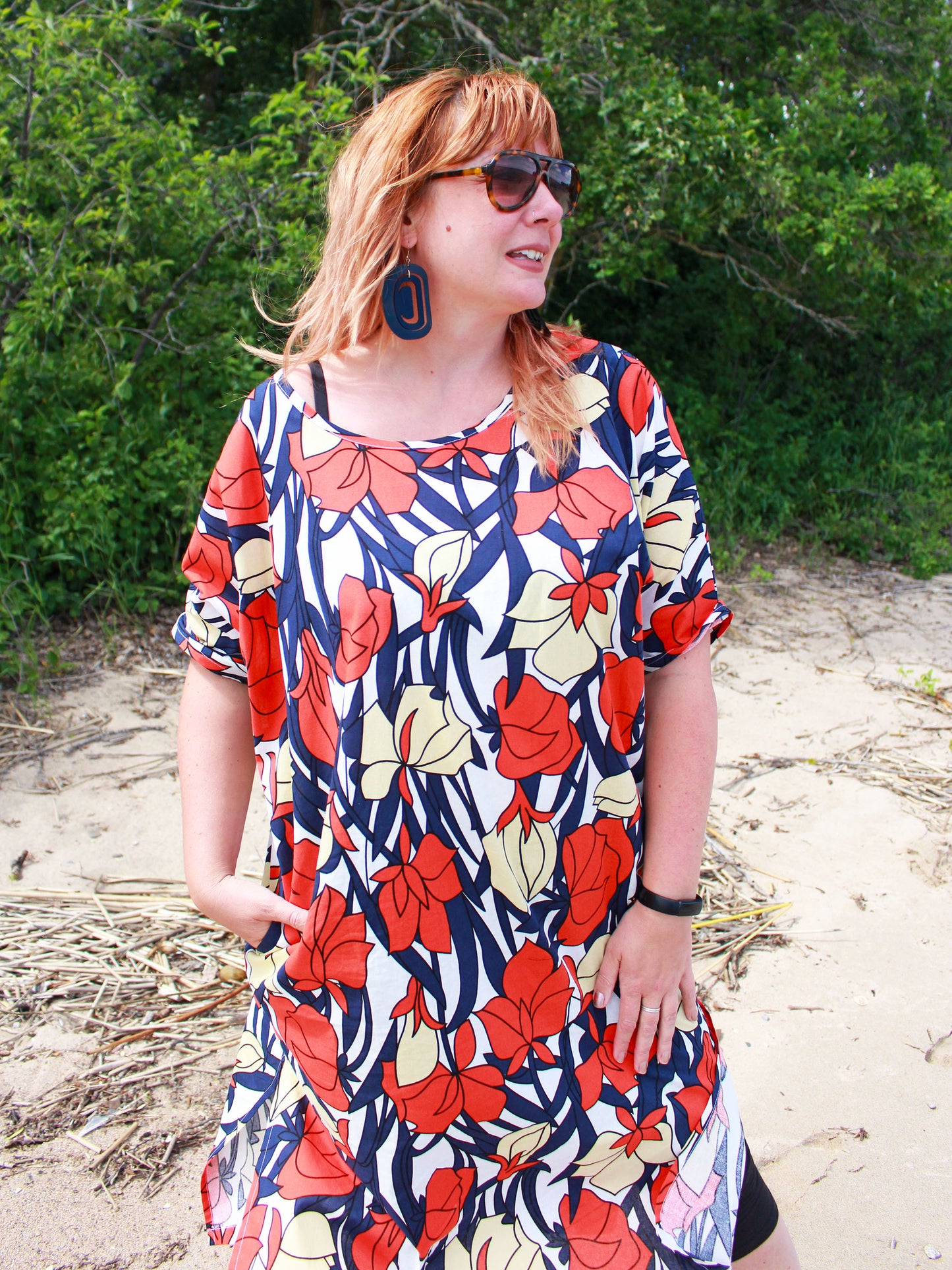 Sandy Tunic Dress -Summer Print