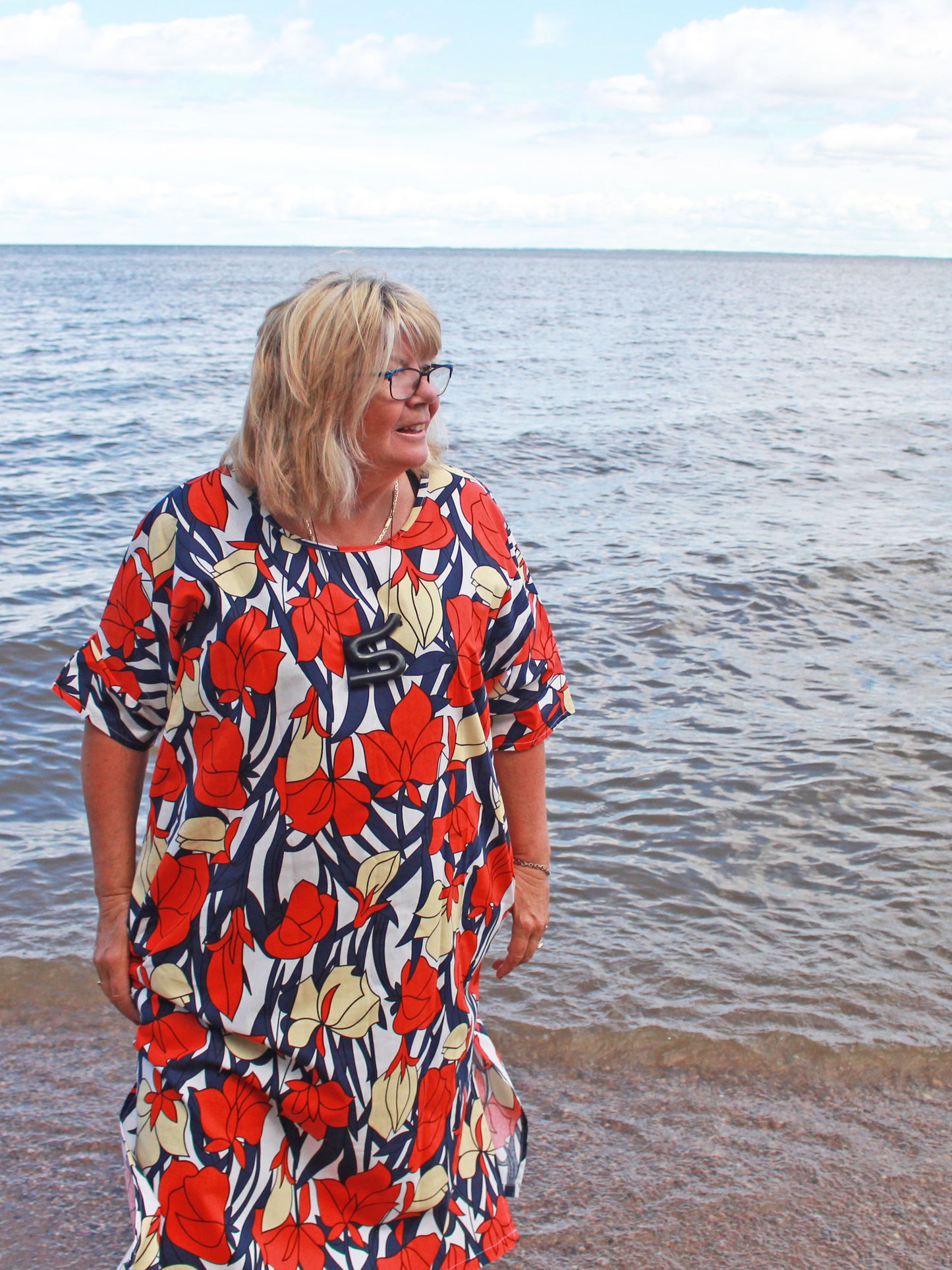 Sandy Tunic Dress -Summer Print