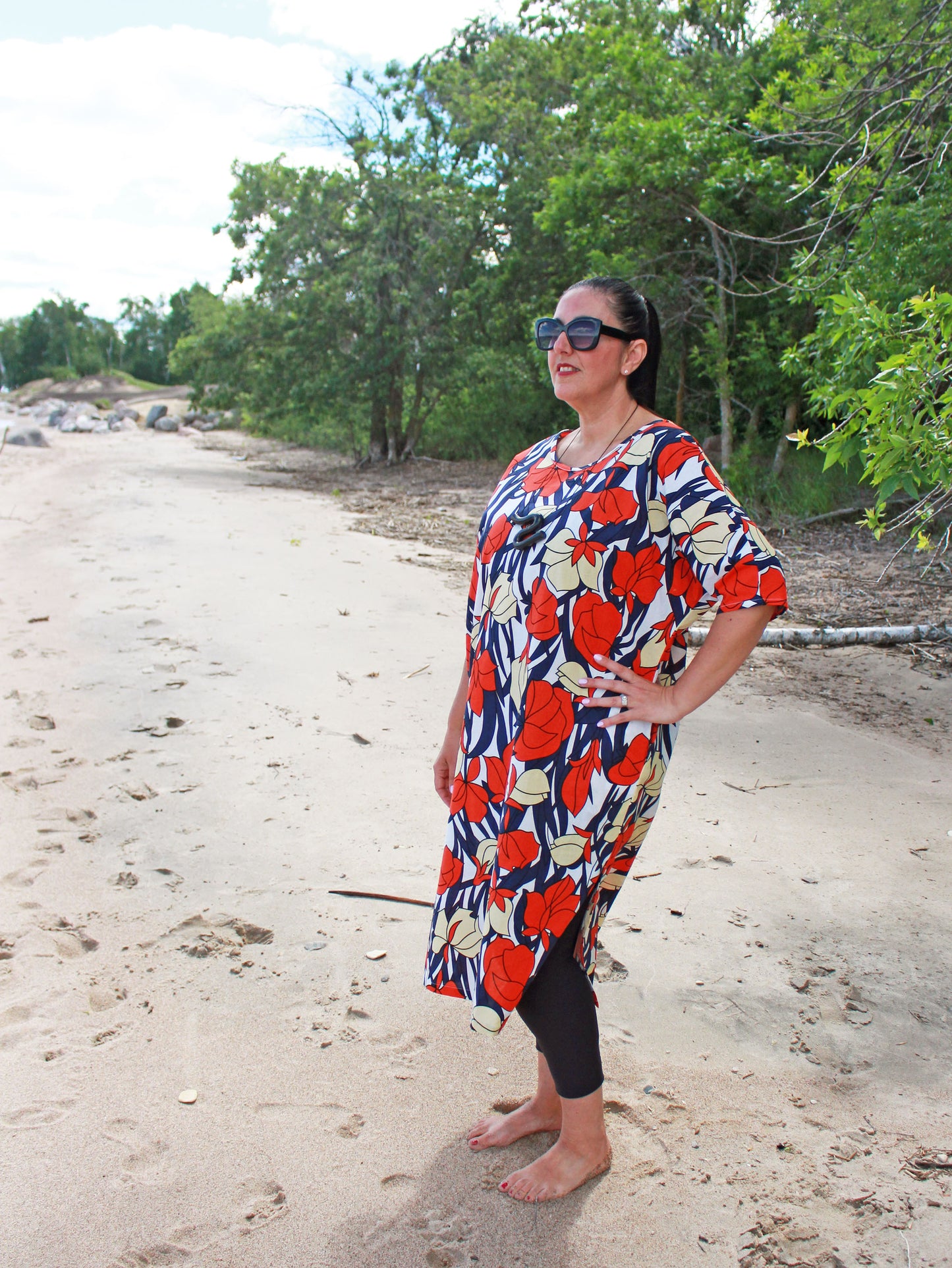 Sandy Tunic Dress -Summer Print