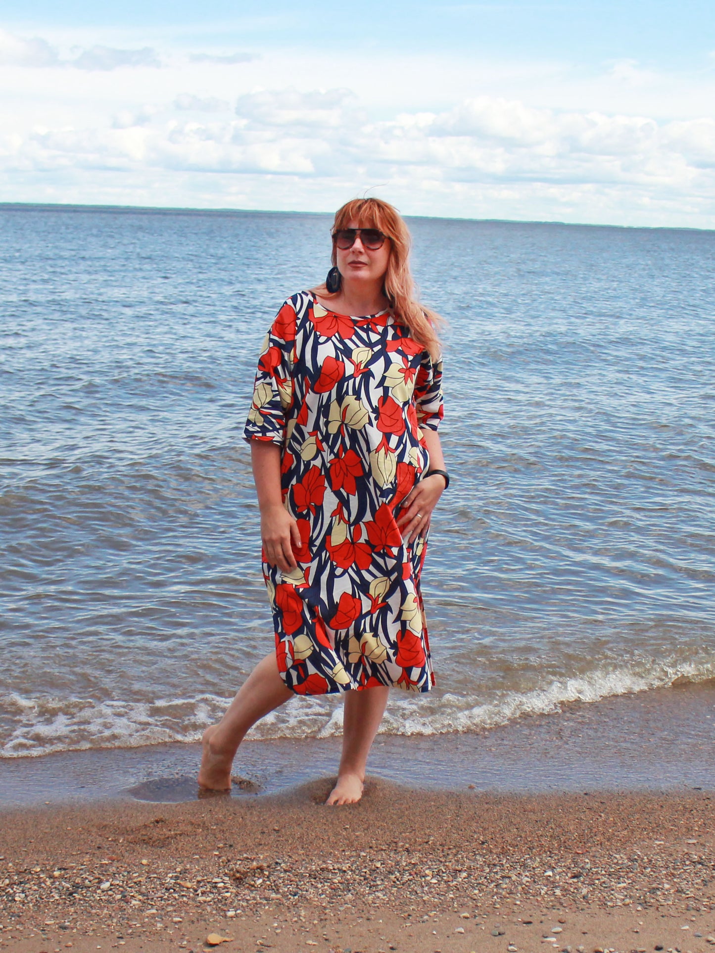 Sandy Tunic Dress -Summer Print