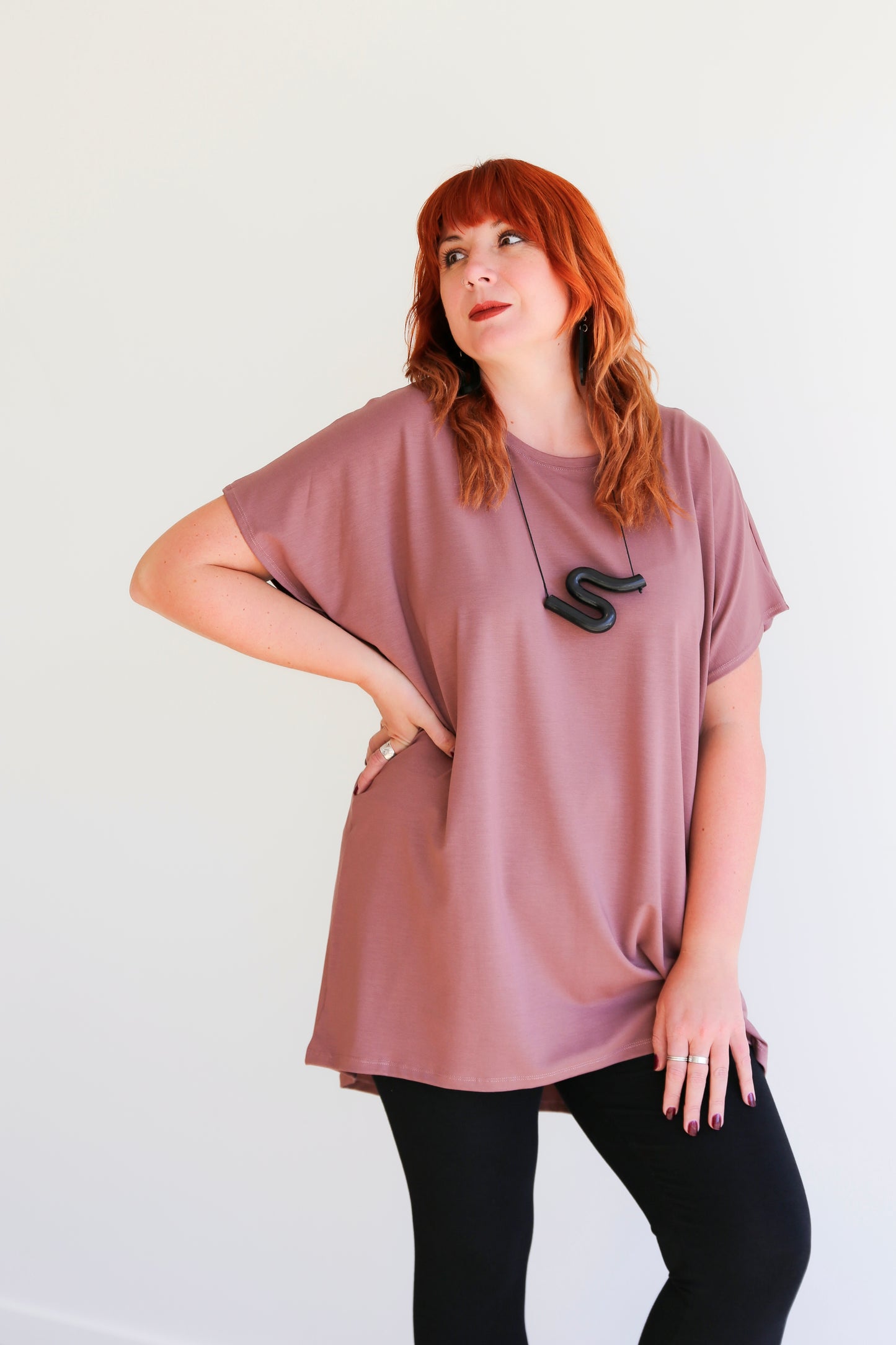 Leila Tunic Top -Rosewood