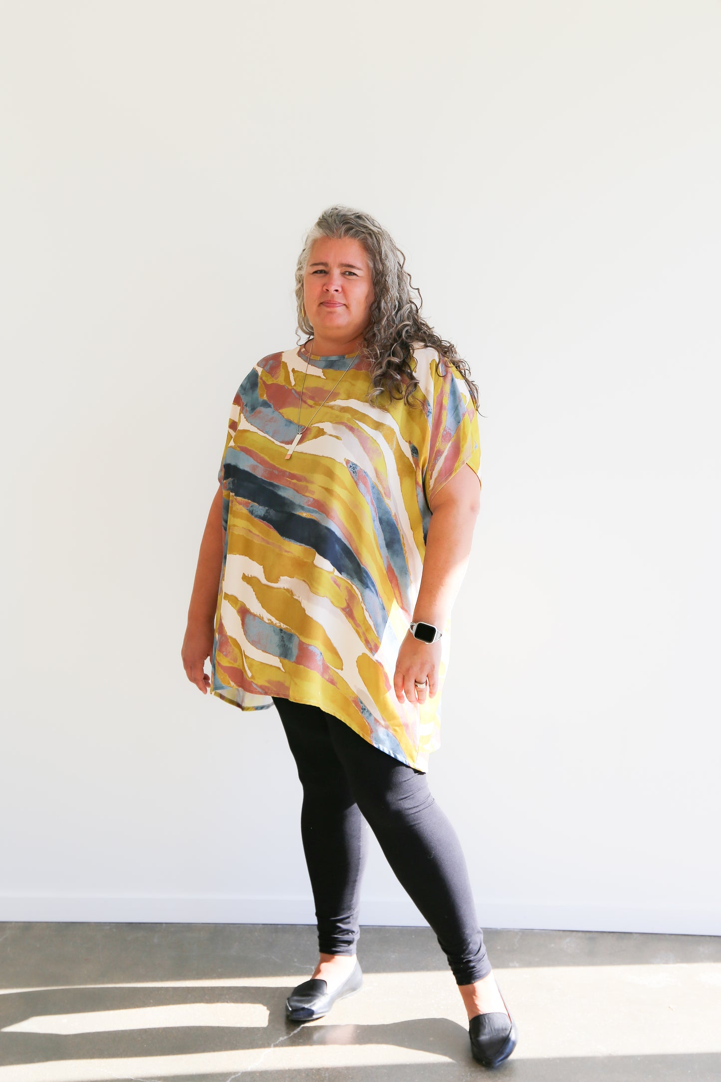 Sheila Tunic Top -Fall Print