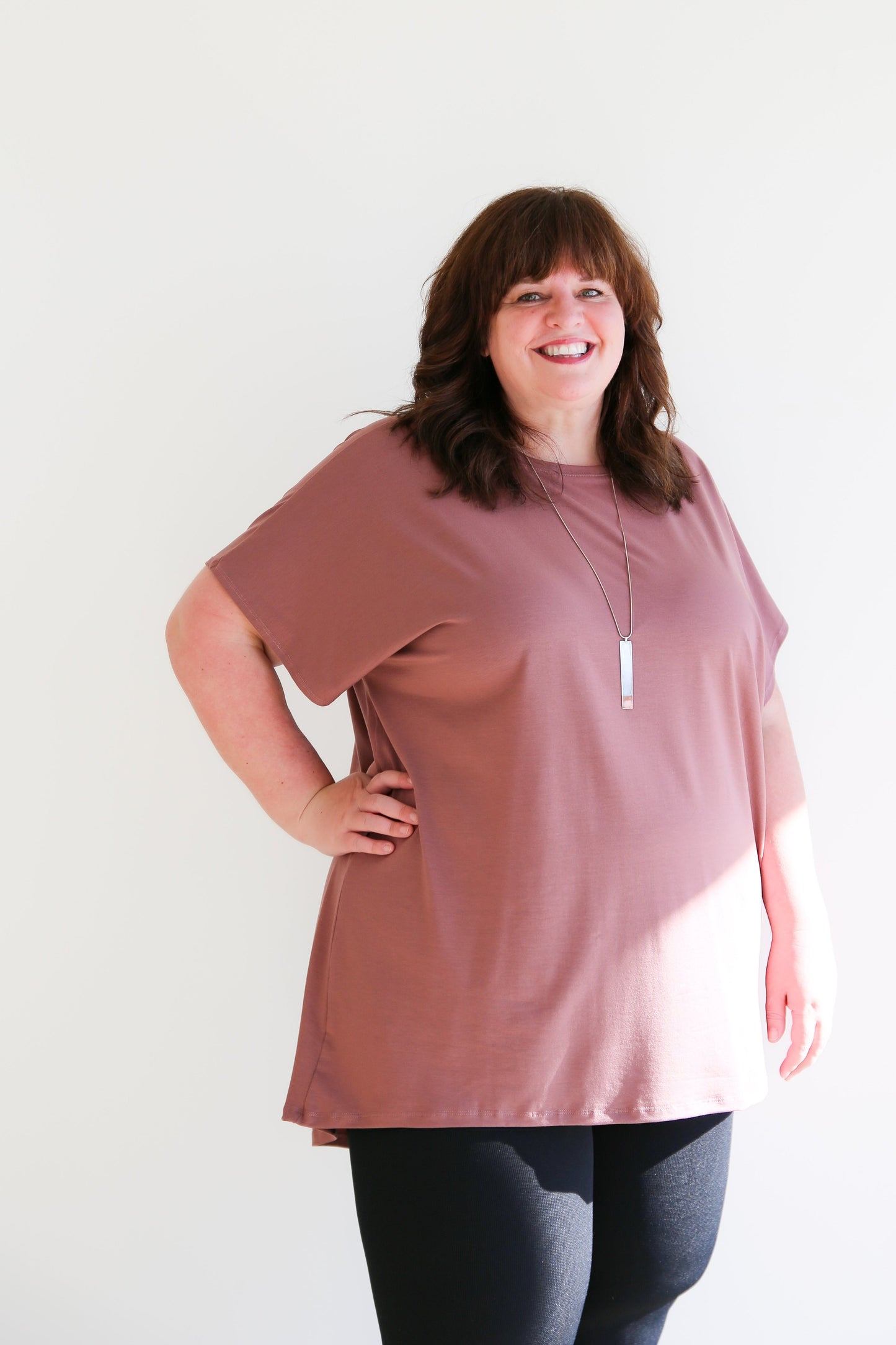 Leila Tunic Top -Rosewood