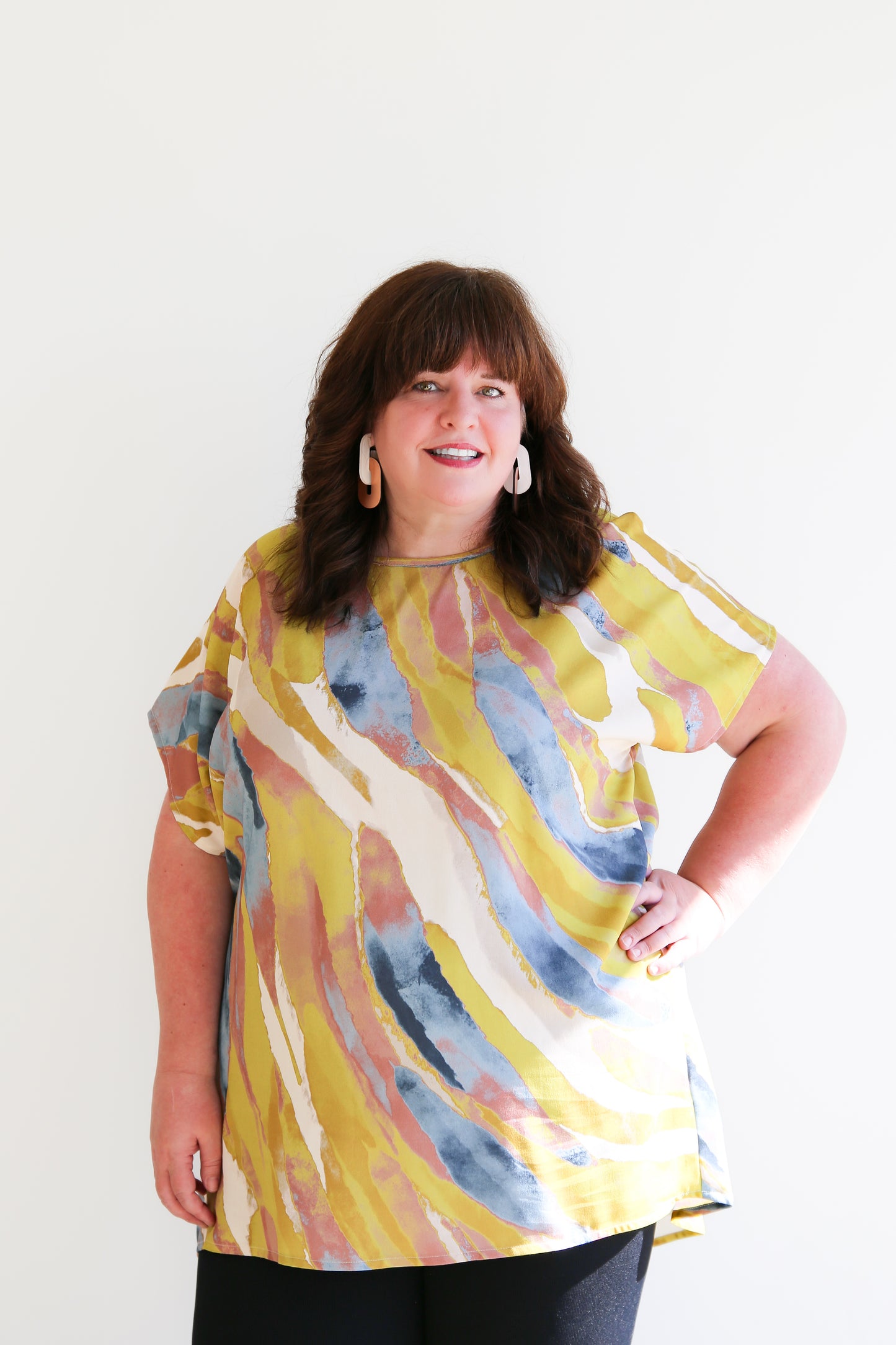 Sheila Tunic Top -Fall Print