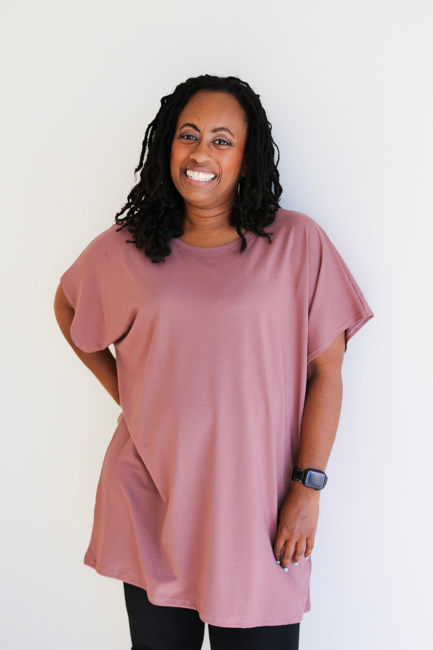 Leila Tunic Top -Rosewood