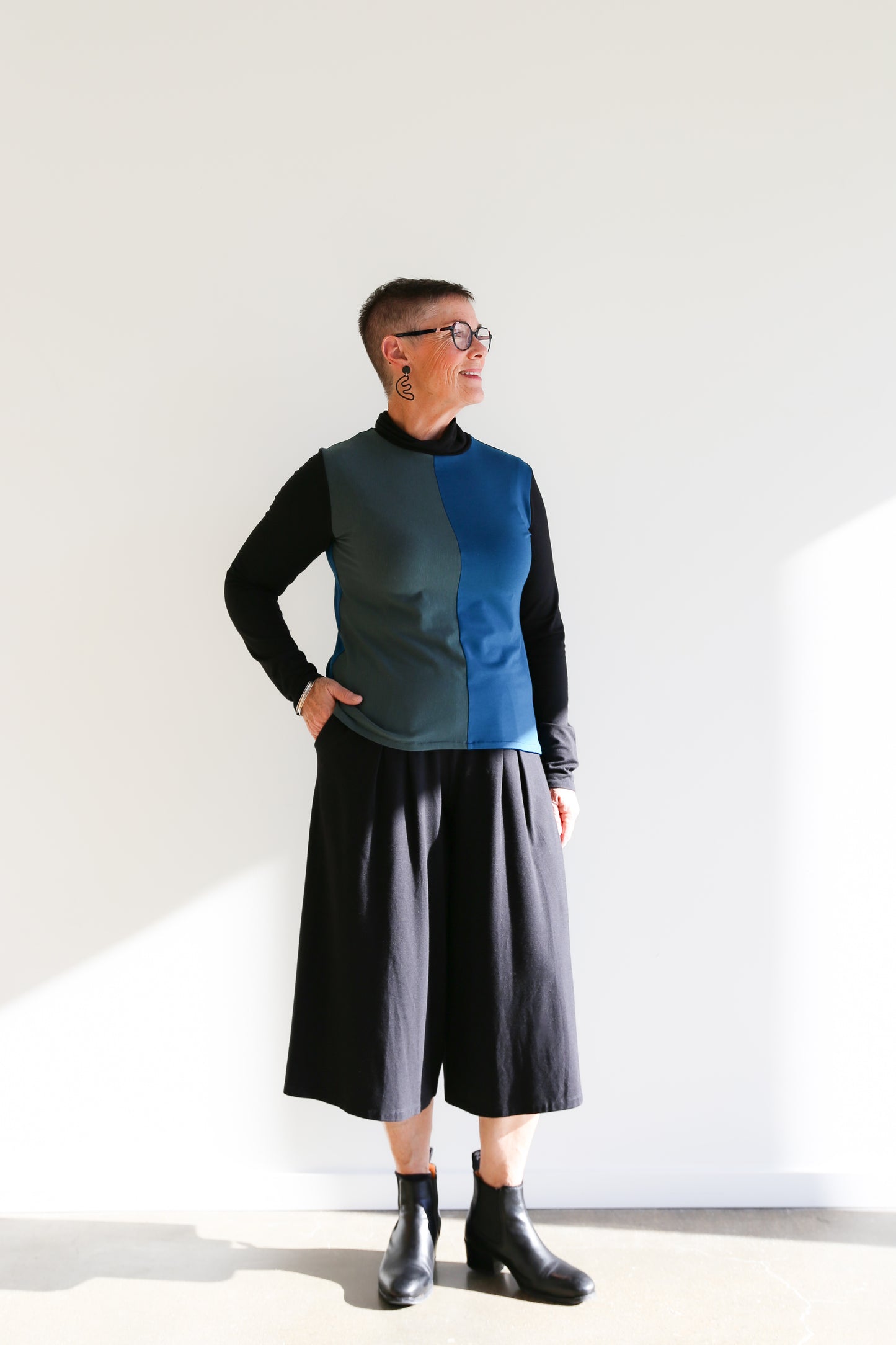 Nedra Turtleneck -Colour Blocked