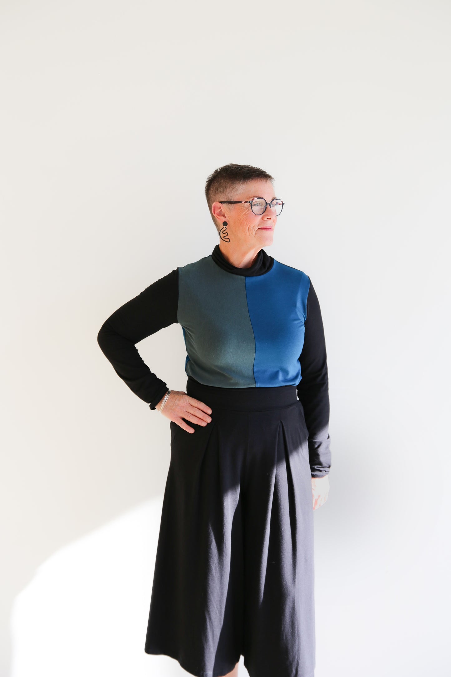 Nedra Turtleneck -Colour Blocked