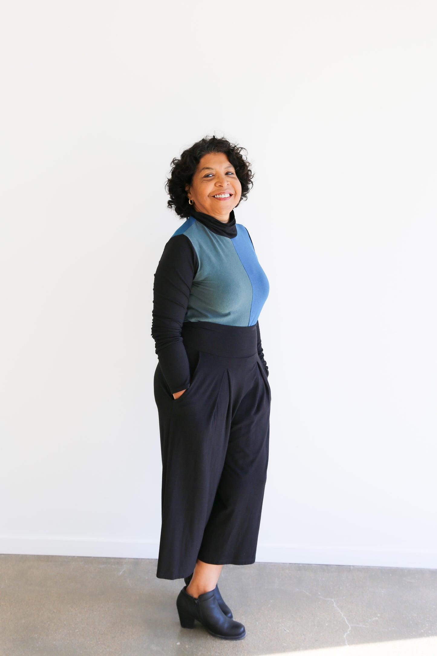 Nedra Turtleneck -Colour Blocked