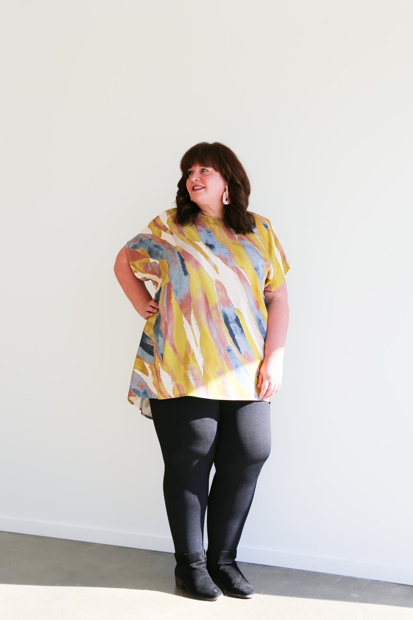 Sheila Tunic Top -Fall Print