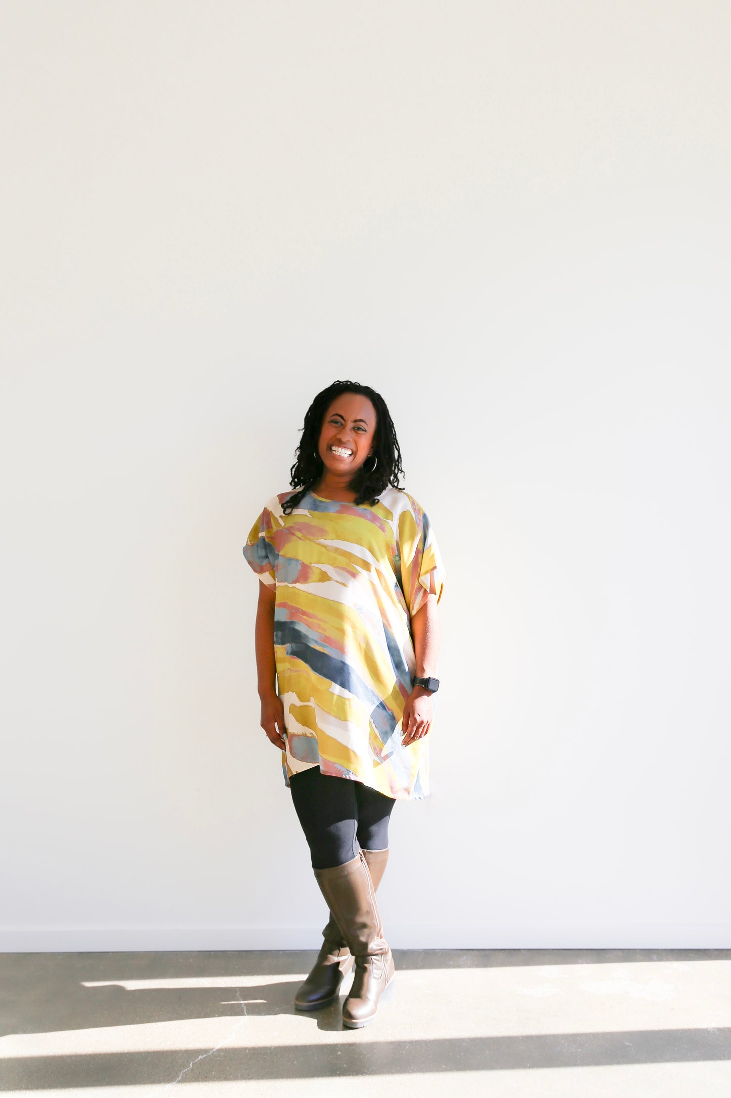 Sheila Tunic Top -Fall Print