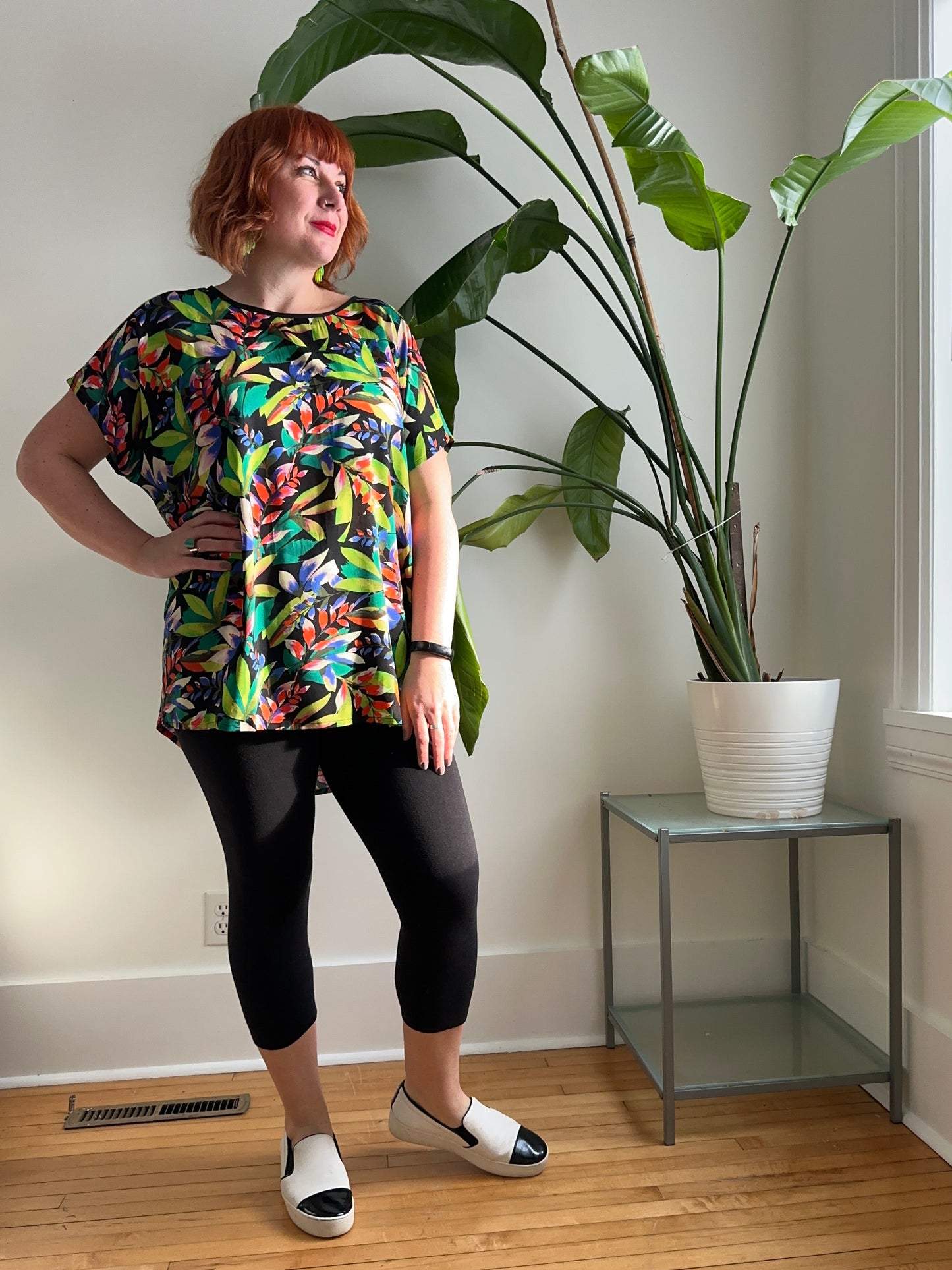 Sheila Tunic Top -Tropical Print