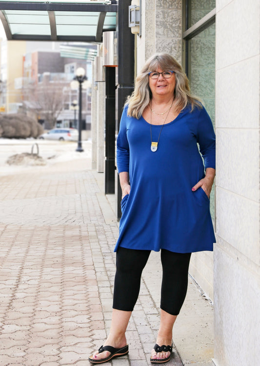 Tara Tunic /Dress -Cobalt