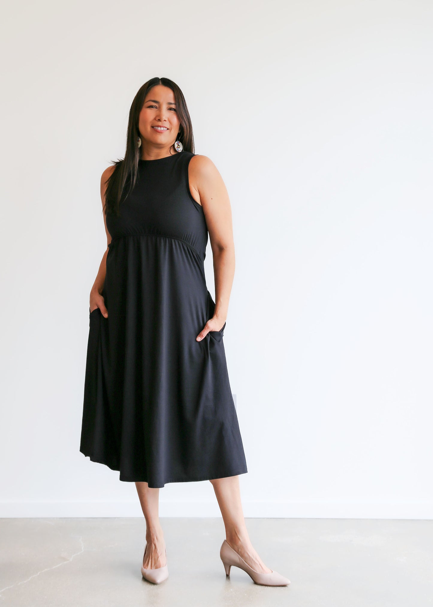 Laura Reversible Dress -Black