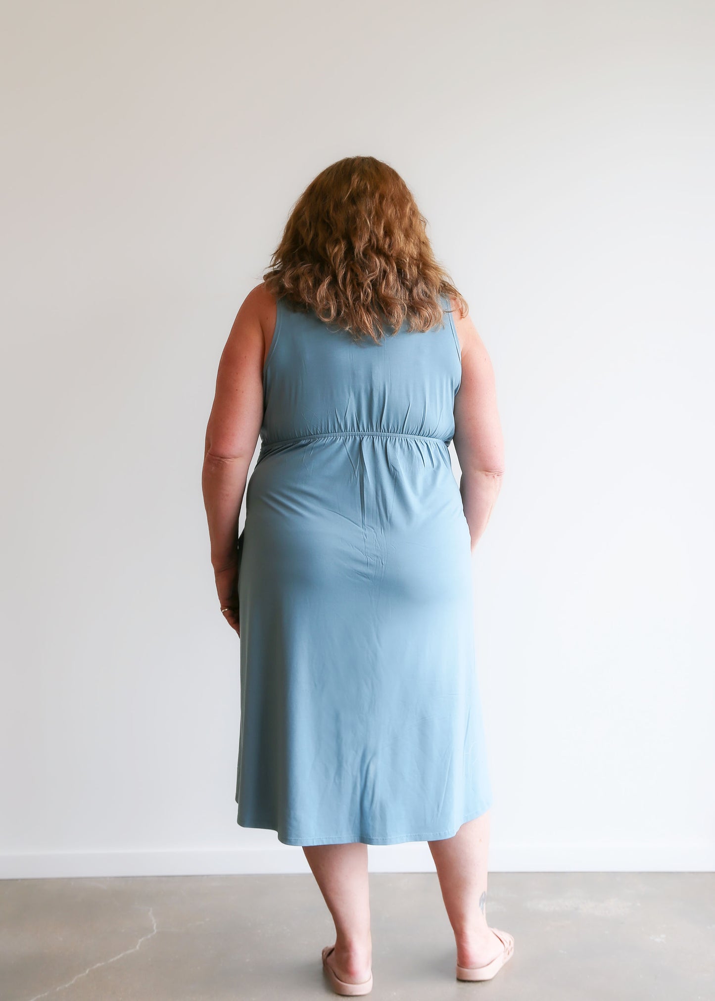 Laura Reversible Dress -Sky Blue