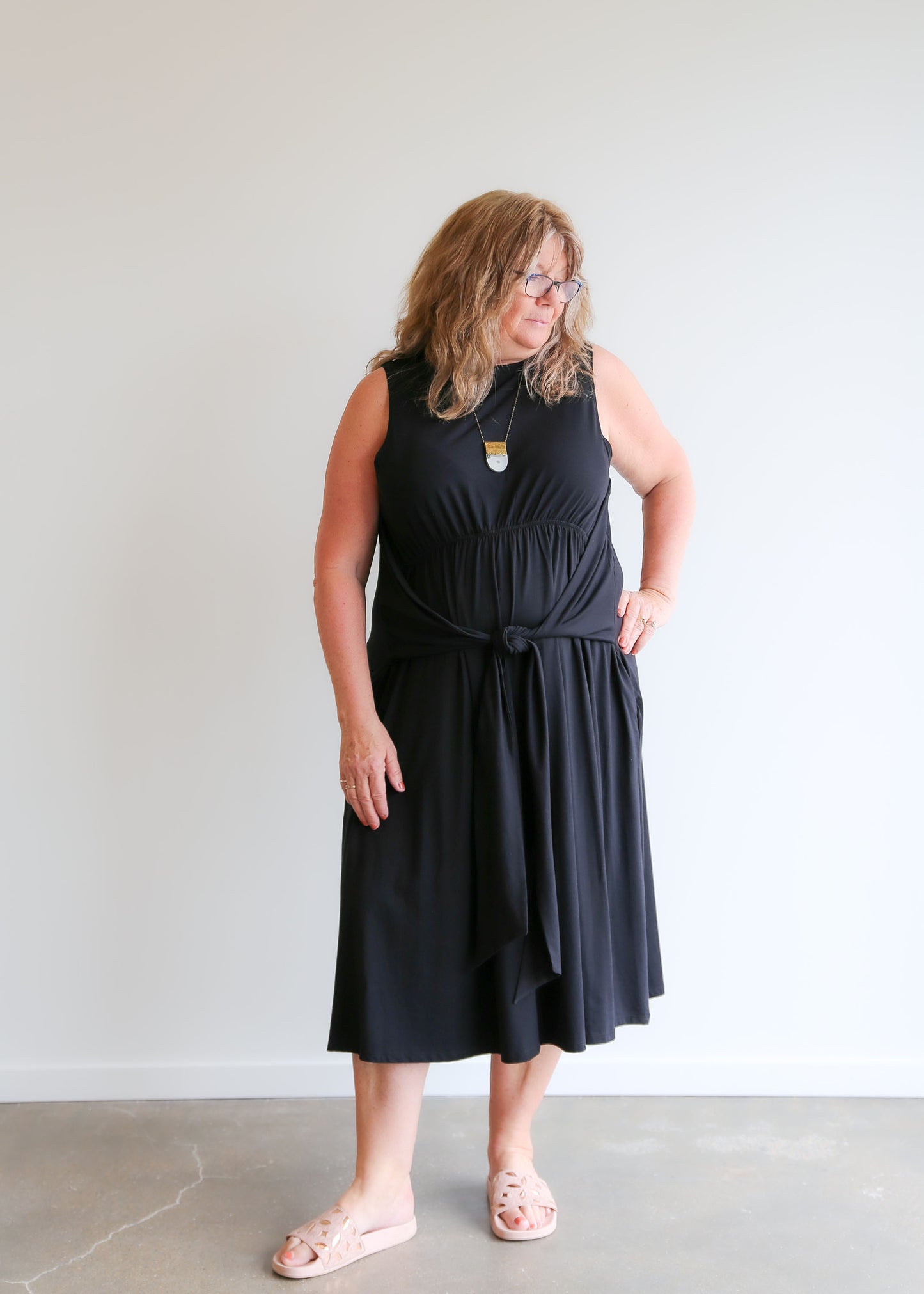 Laura Reversible Dress -Black