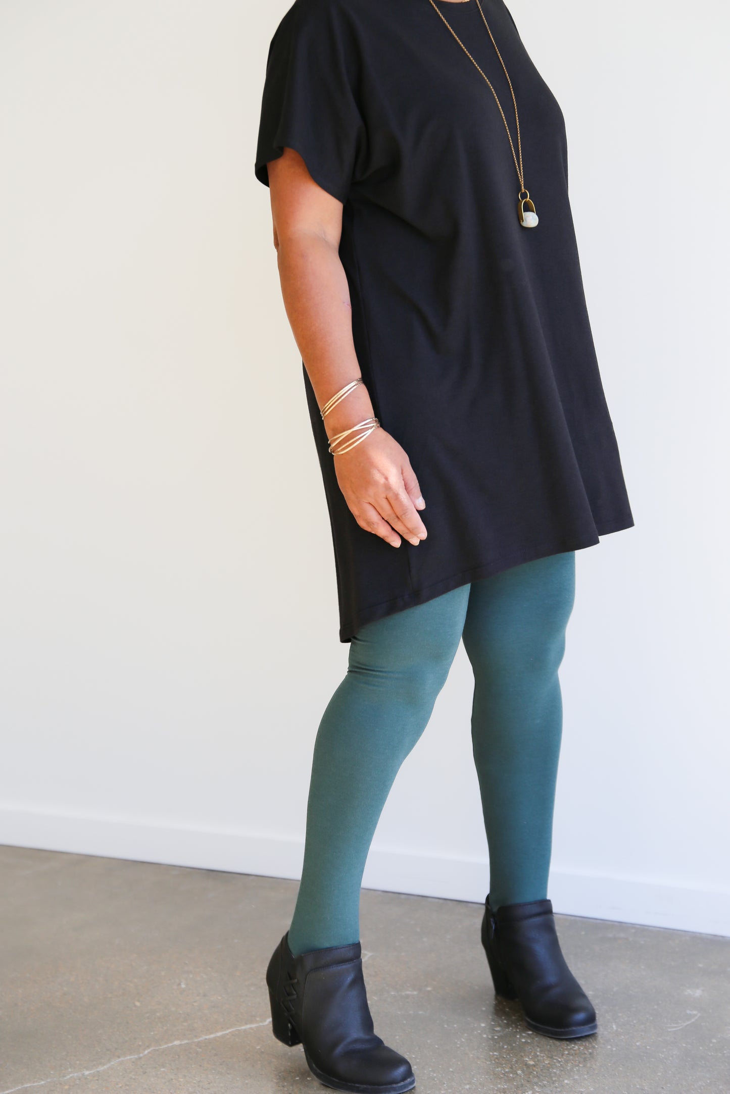 Lily Leggings -Full Length -Pine