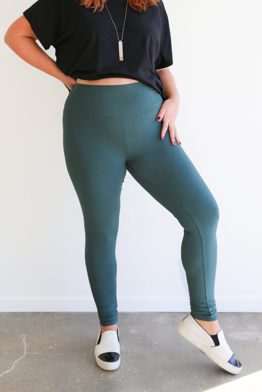 Lily Leggings -Full Length -Pine